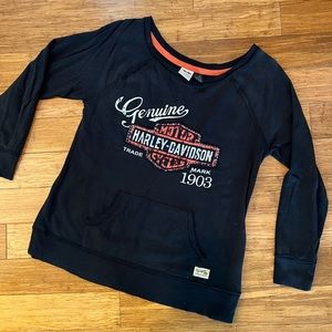 Harley Davidson Wide Neck Sweater | Large